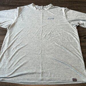 Patagonia Capilene Cool Daily T-Shirt XL Gray Graphic Logo Performance Hiking